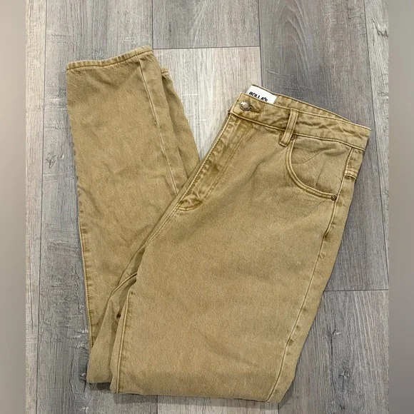 Rolla’s Dusters Jeans Tan High Rise Slim Straight Vintage Size 30 - Picture 8 of 12